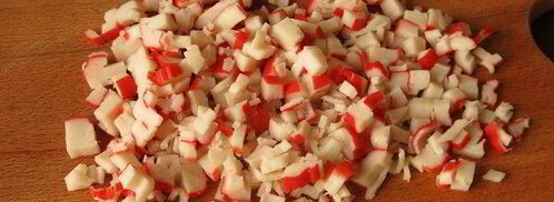 суши, запеченные со спайси соусом с крабовыми палочками. Шаг 4