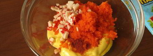 суши, запеченные со спайси соусом с крабовыми палочками. Шаг 9