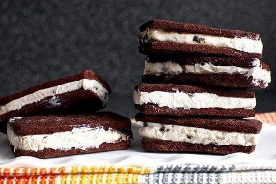 Рецепт шоколадного сэндвича с мороженым