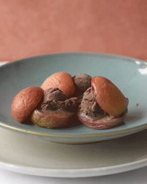 Сэндвич из персиков с мороженым