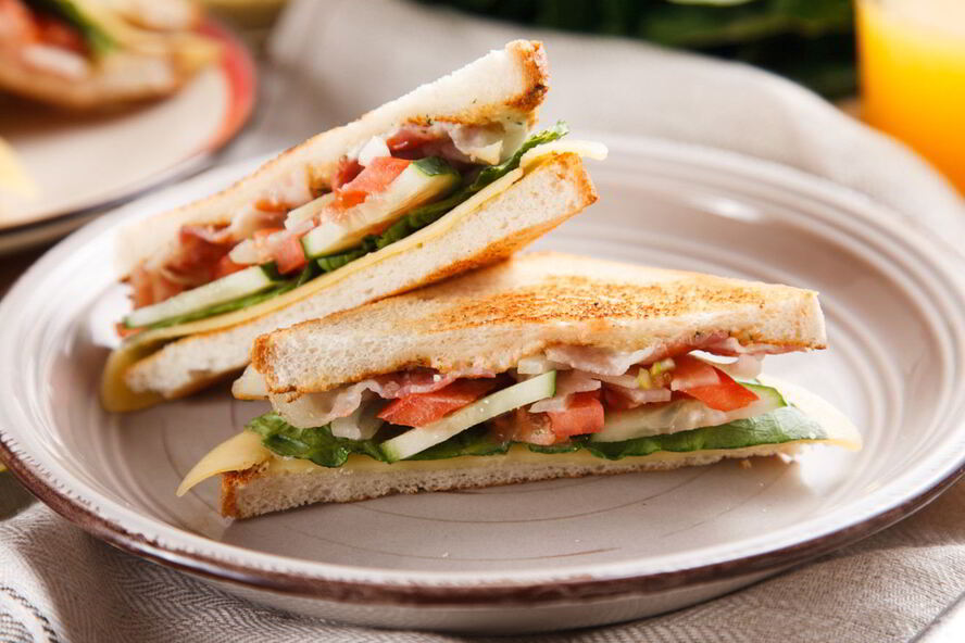 Рецепт сэндвича с беконом и сыром