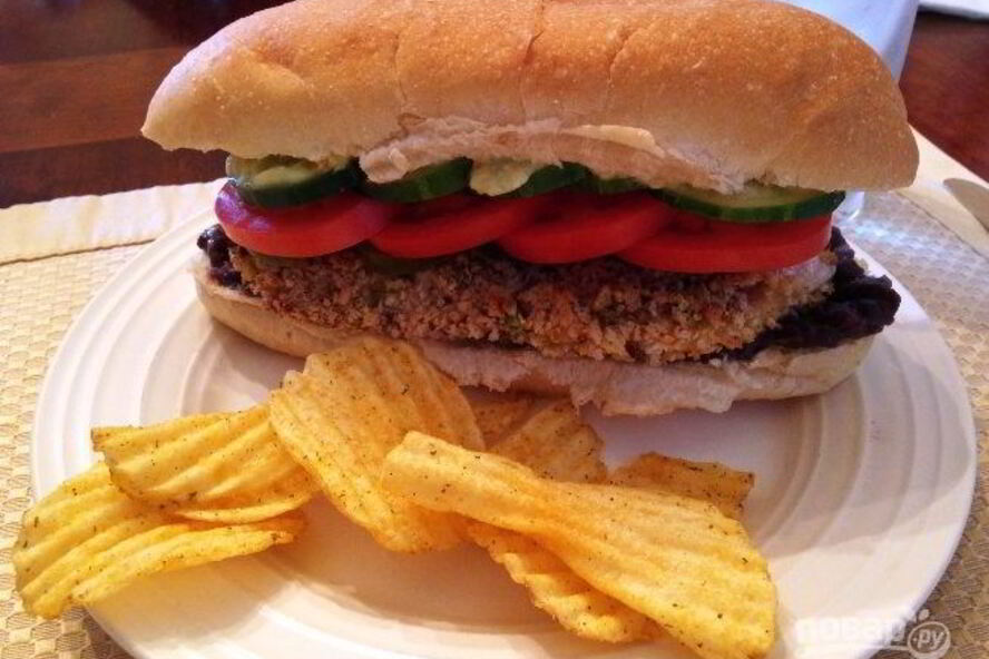 Рецепт сэндвичей с фасолевым пюре и куриным мясом