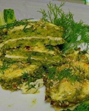 Сырно-капустный сэндвич Этюд в зеленых тонах