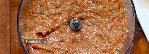 сырая баклажанная икра. Шаг 6