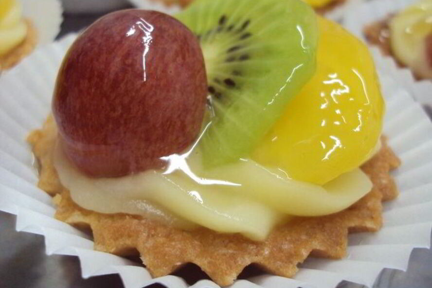 Рецепт фруктовой тарталетки к чаю