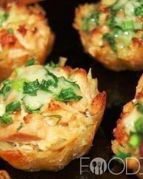 Картофельные тарталетки с курицей