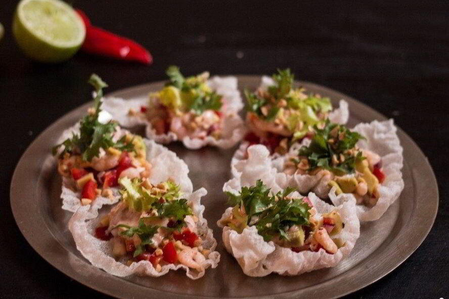 Рецепт начинки для тарталеток с креветками