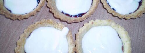 песочные тарталетки с вишней. Шаг 4