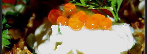 тарталетки картофельные с селедкой и икрой. Шаг 4