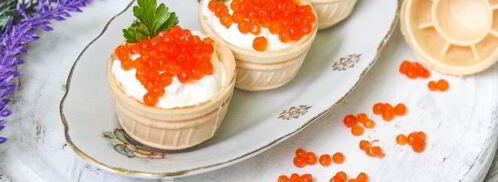 тарталетки с икрой и творожным сыром. Шаг 13