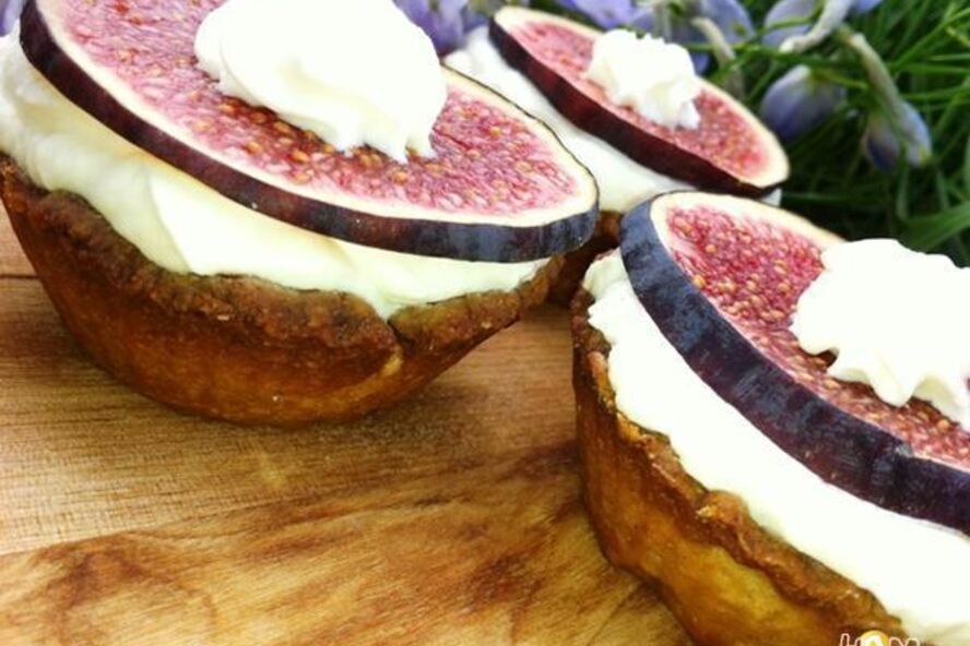 Рецепт тарталеток с инжиром и кремом рикотта