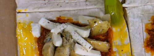 тарталетки с козьим сыром, артишоками и соусом песто. Шаг 8