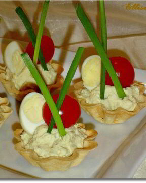 Тарталетки с куриным муссом
