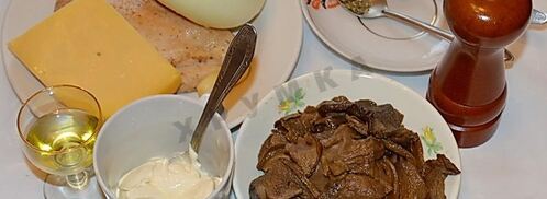 тарталетки с курицей и грибами. Шаг 4