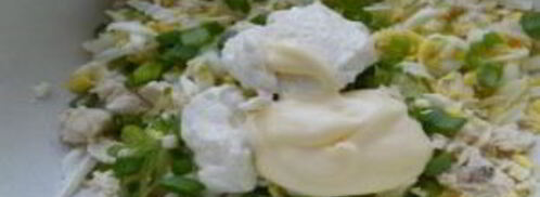 тарталетки с курицей и огурцом. Шаг 6