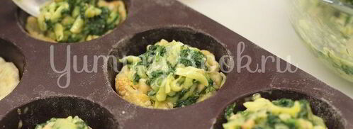 тарталетки с лососем и шпинатом. Шаг 5