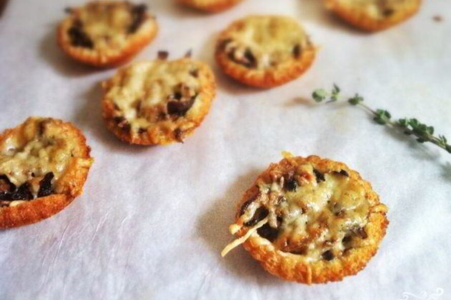 Рецепт тарталеток с маринованными грибами