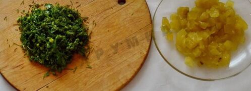 тарталетки с начинкой из крабовых палочек. Шаг 8