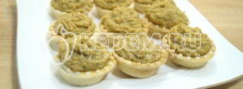 тарталетки с паштетом из фасоли. Шаг 8