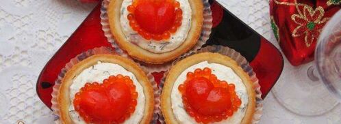 закуска в тарталетках с несладкой начинкой для влюбленных. Шаг 8