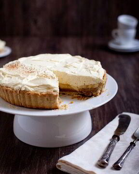 Банановый тарт с кофейным кремом