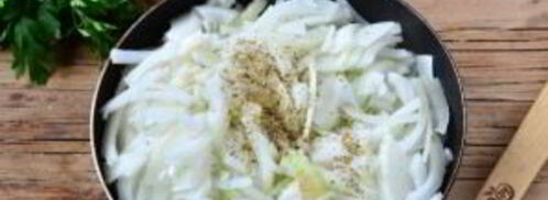 луковый тарт с малосольной килькой. Шаг 5