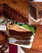 Миндальный тарт с брауни