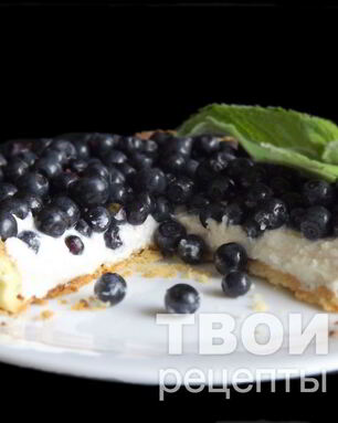 Тарт с черникой и рикоттой