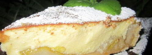 тарт с карамелизированными фруктами и творожным пудингом. Шаг 4