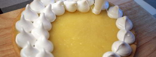 тарт с лимонной начинкой и белковым кремом. Шаг 21