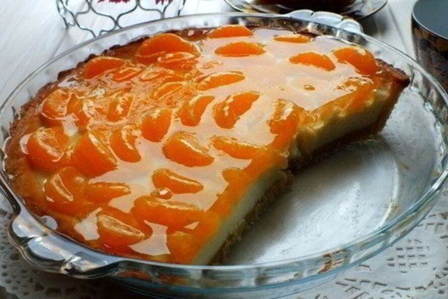 Рецепт тарта с мандаринами