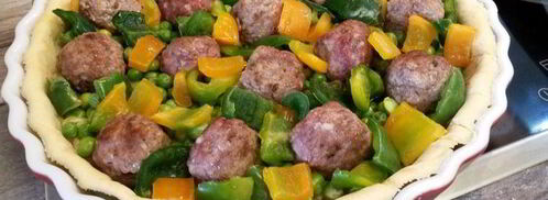 тарт с мясными фрикадельками. Шаг 11