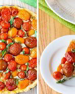 Тарт с сыром и томатами