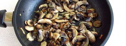 тартинки с грибами и творогом. Шаг 8