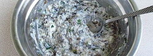 тартинки с грибами и творогом. Шаг 12