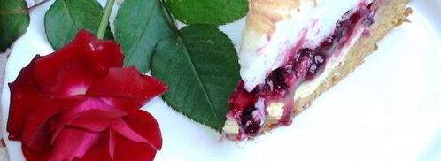 творожной тарт со смородиной и мягкой меренгой. Шаг 13