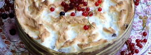 творожной тарт со смородиной и мягкой меренгой. Шаг 11