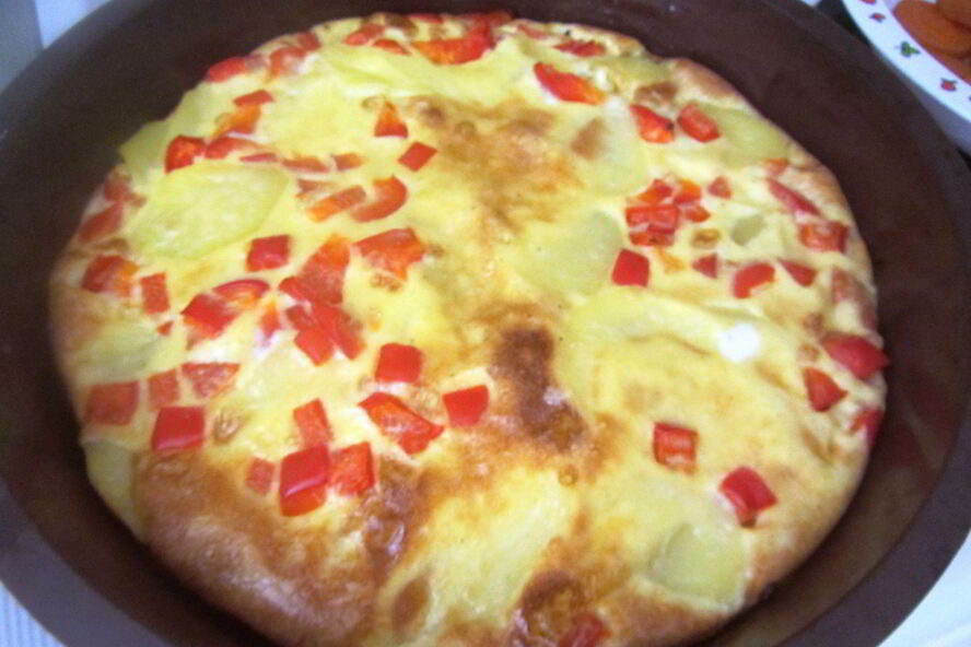 Рецепт тортильи с картофелем и сладкими перцами