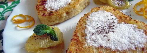 французские тосты в виде сердца. Шаг 16