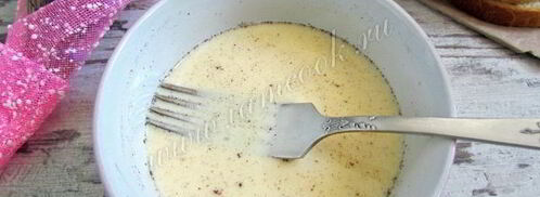 французские тосты в виде сердца. Шаг 5