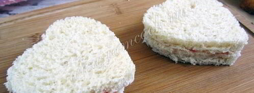 французские тосты в виде сердца. Шаг 7