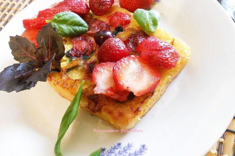 Рецепт клубничных тостов