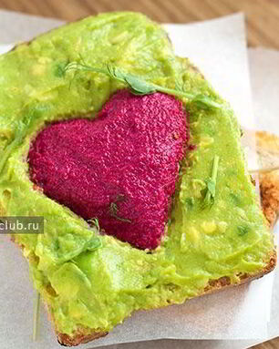 Тост-валентинка