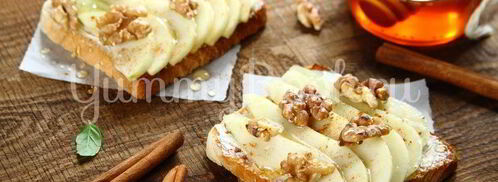 тосты с грушей и медом. Шаг 5