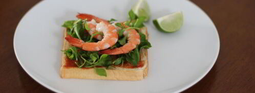 тосты с креветками. Шаг 7