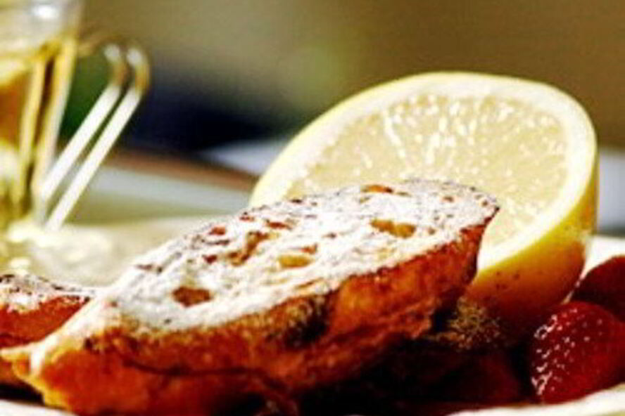 Рецепт тостов с малиновым пюре