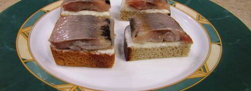 тосты с селедкой. Шаг 7