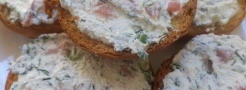 тосты с творожно-лососевой начинкой. Шаг 6