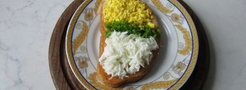 тосты с яйцом к празднику. Шаг 9