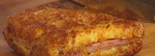 тосты в домашних сухарях с ветчиной и сыром. Шаг 6